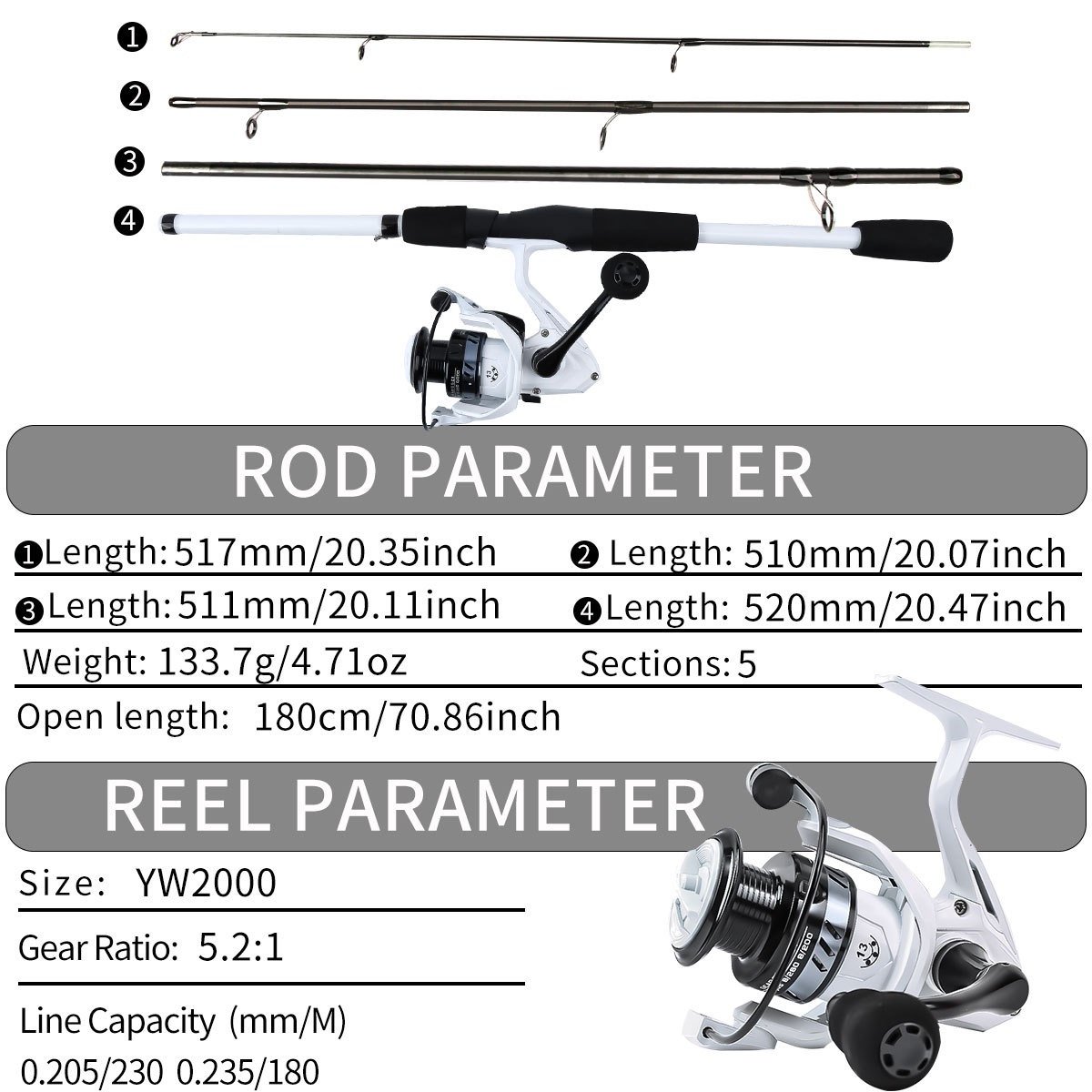 Complete Fishing Rod Combo Set - Image 3