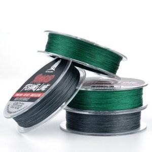 4-Strand Braided Fishing Line (0.8#-8.0#) - High Tensile Strength (5.4-36.3kg), Anti-Bite & Smooth Casting for Freshwater/Saltwater