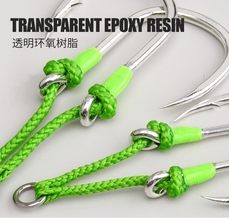 High-Strength UV Saltwater Fishing Hooks
